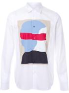 Marni Abstract Print Shirt, Men's, Size: 48, White, Cotton