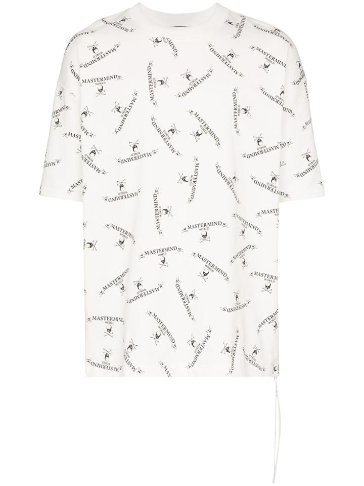 Mastermind Japan Multi Logo Print T-shirt - White