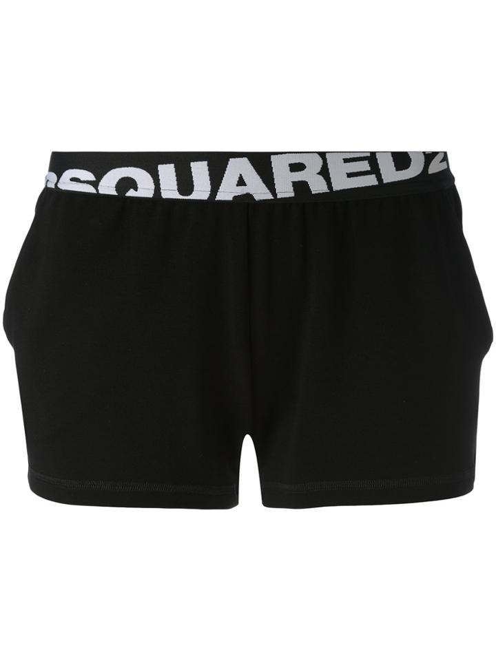 Dsquared2 Logo Band Shorts - Black