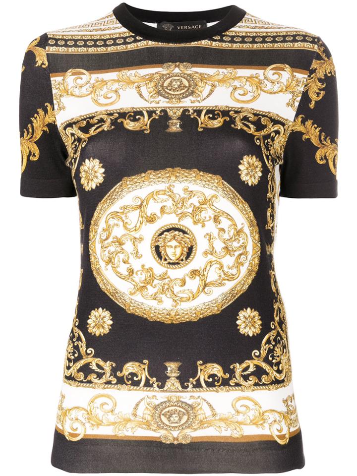 Versace Medusa Antique Print T-shirt - Multicolour