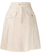 Chanel Pre-owned 1980's A-line Skirt - Neutrals