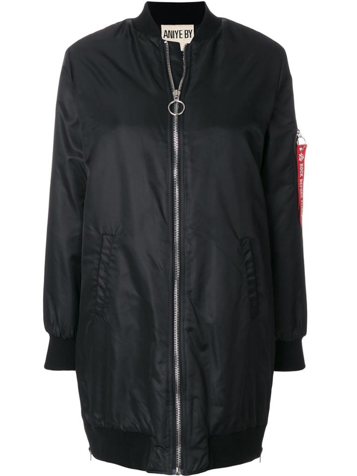 Aniye By Oversized Bomber Jacket - Black