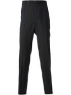 Kris Van Assche Pin-stripe Trousers, Men's, Size: 54, Black, Cotton/wool