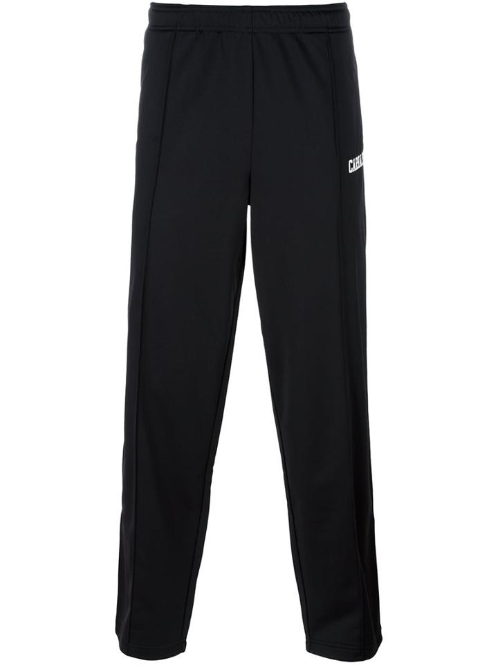 Carhartt Logo Print Track Pants, Men's, Size: Small, Black, Polyester