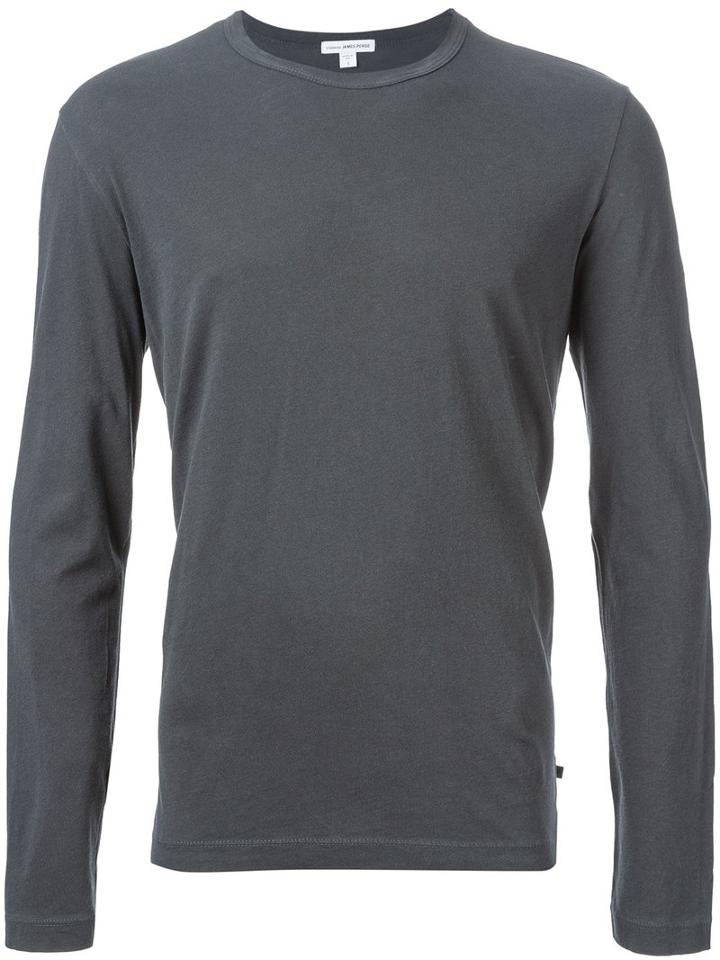 James Perse - Basic T-shirt - Men - Cotton - 2, Grey, Cotton