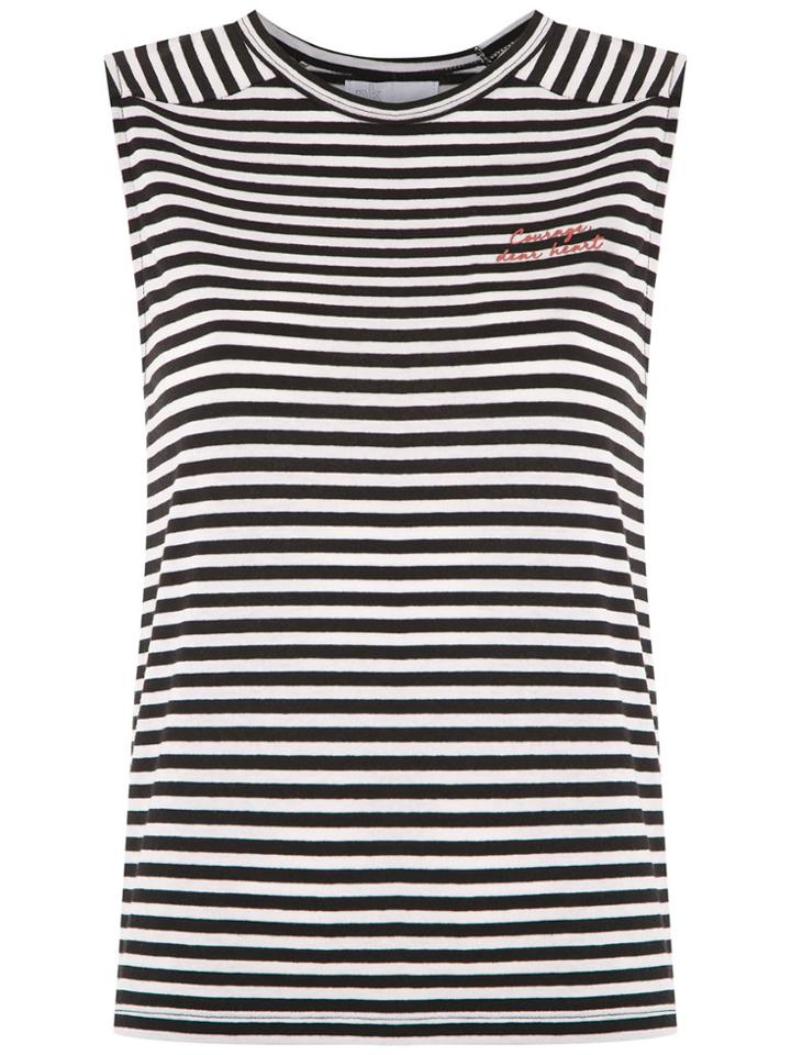 Nk Striped Ruby Tank - White
