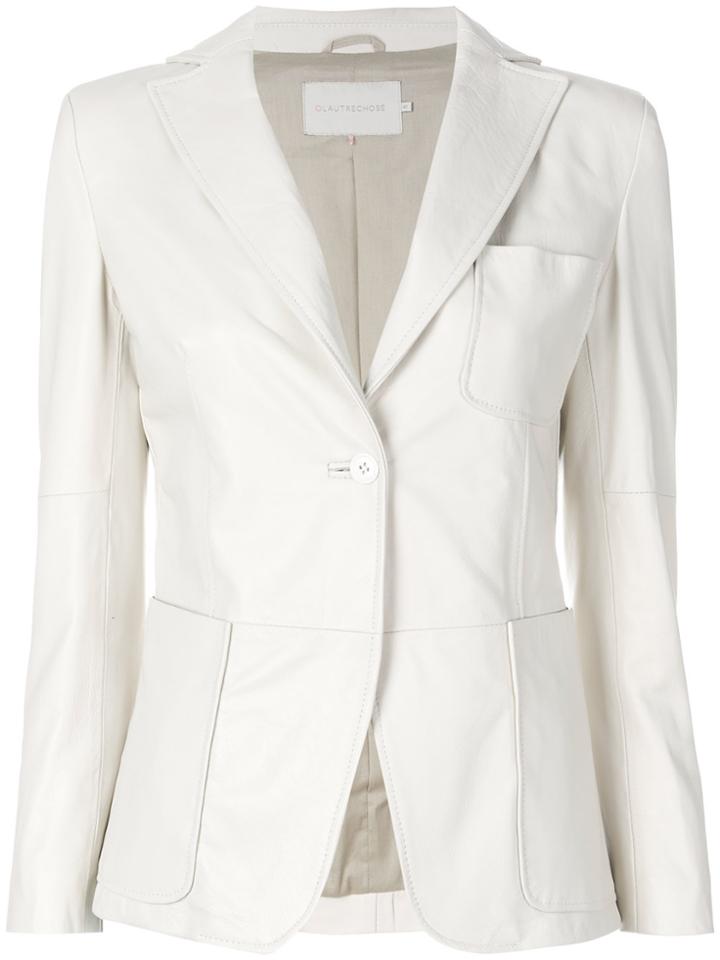 L'autre Chose Single-breasted Blazer - White