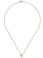 Wouters & Hendrix Gold 18kt Gold Chiseled Heart Pendant Necklace -