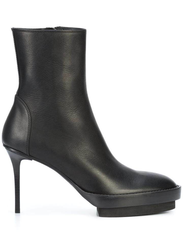 Ann Demeulemeester Stiletto Ankle Boots - Black
