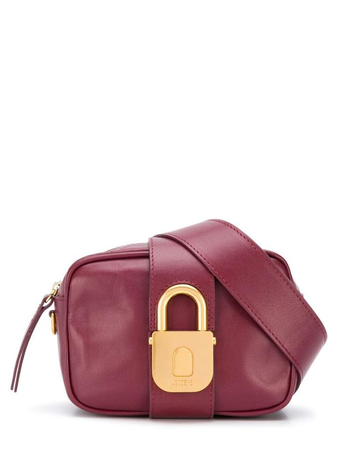 Just Cavalli Padlock Clasp Belt Bag - Red