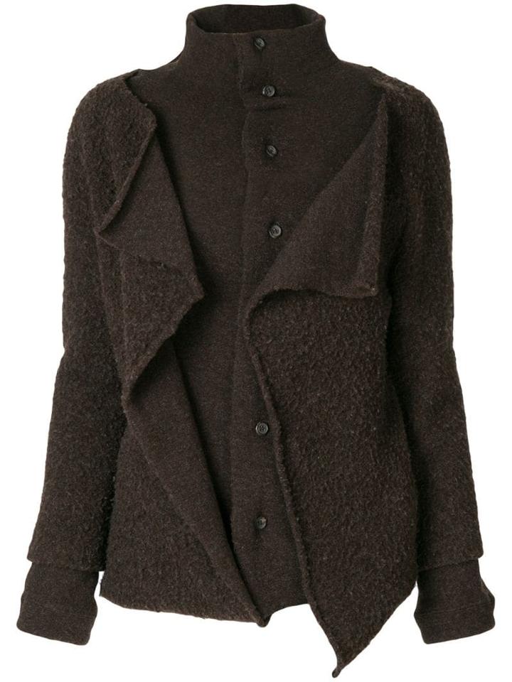 Yohji Yamamoto Pre-owned Buttoned Long Train Coat - Brown
