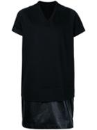 Julius - Layered T-shirt - Men - Cotton/lamb Skin - 1, Black, Cotton/lamb Skin