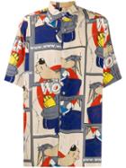 Jc De Castelbajac Pre-owned The Wolf Oversized Shirt - Blue