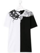 Marcelo Burlon County Of Milan Kids Teen Two-tone Print T-shirt -
