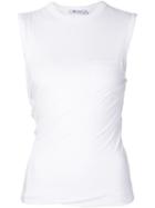 T By Alexander Wang Twisted Top, Women's, Size: S, White, Rayon/spandex/elastane