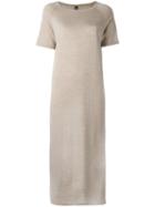 Eleventy - Knitted Midi Dress - Women - Merino/silk - L, Nude/neutrals, Merino/silk