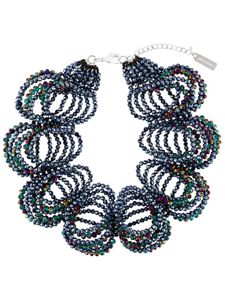 Night Market Six Loop Necklace, Women's, Blue