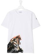 Marcelo Burlon County Of Milan Kids - Lion Print T-shirt - Kids - Cotton - 13 Yrs, Boy's, White