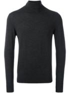 Aspesi Turtle Neck Sweater, Men's, Size: 54, Grey, Wool