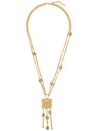 Chloé Emoji Squared Medallion Necklace - Gold