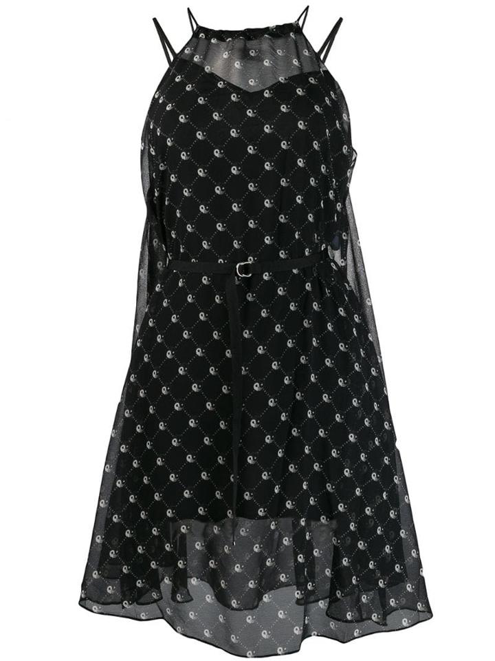 Diesel Belted Print Dress - Black