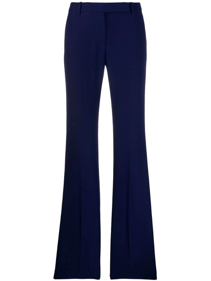 Alexander Mcqueen Flared Tailored Trousers - Blue