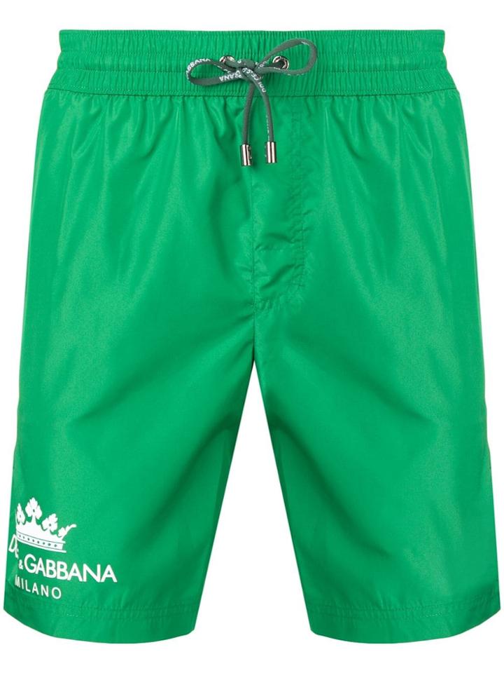 Dolce & Gabbana Logo Swimming Shorts - Green