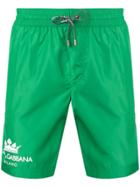 Dolce & Gabbana Logo Swimming Shorts - Green