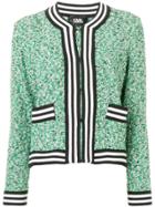 Karl Lagerfeld Cardigan With Bouclé Effect - Green