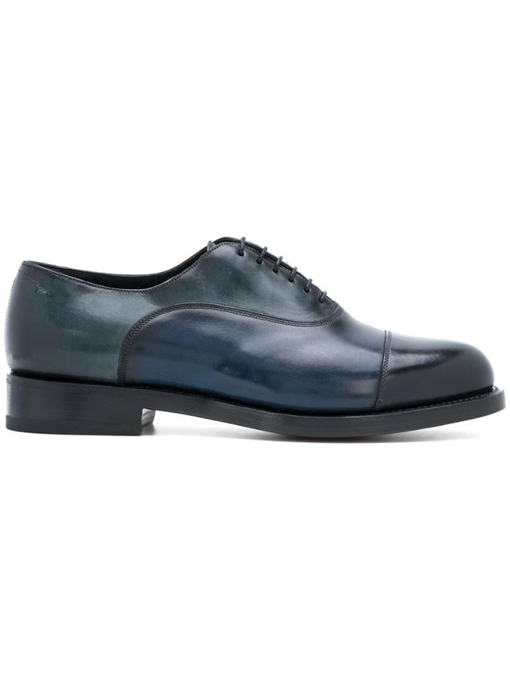 Santoni Lace Up Derby Shoes - Blue