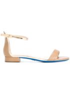 Loriblu Strappy Flat Sandals - Nude & Neutrals