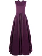 Maison Rabih Kayrouz Draped Flared Gown - Purple