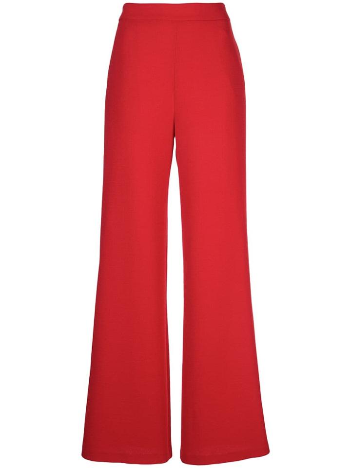Brandon Maxwell Side Zip Fastening Trousers - Red