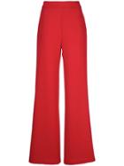 Brandon Maxwell Side Zip Fastening Trousers - Red