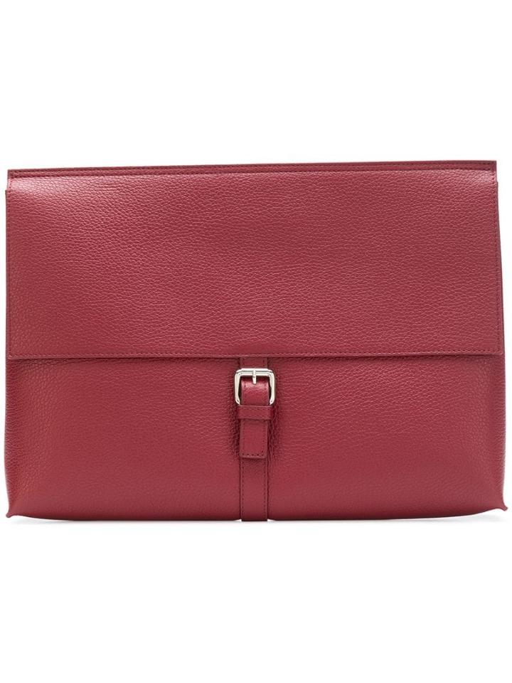 Orciani Wide Flap Clutch - Pink