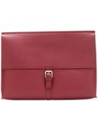 Orciani Wide Flap Clutch - Pink