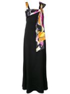 Emilio Pucci Silk Cady Evening Dress - Black