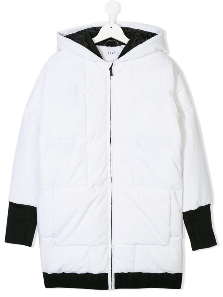 Dkny Kids Teen Padded Coat - White