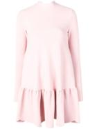 Valentino Scallop Hem Mini Dress - Pink