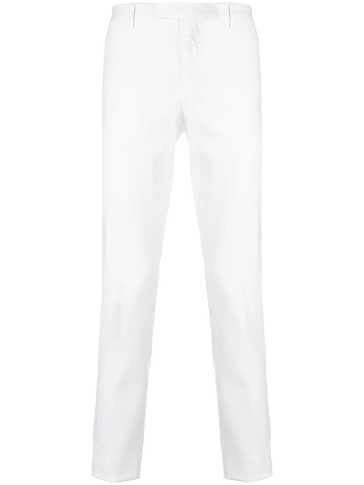 Pt01 Classic Fit Chino Trousers - White
