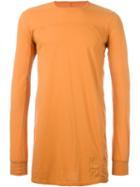 Rick Owens Drkshdw Long Sweatshirt, Men's, Size: M, Yellow/orange, Cotton
