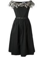 Blumarine Embellished Dress, Women's, Size: 44, Black, Silk/cotton/polyamide/spandex/elastane