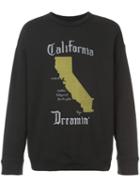 Adaptation - Oversized California Dreamin' Sweatshirt - Unisex - Cotton - M, Black, Cotton
