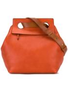 Marni Sliding Shoulder Bag, Women's, Yellow/orange, Calf Leather