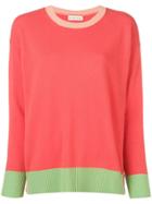 Etro Bicoloured Knit Sweater - Orange