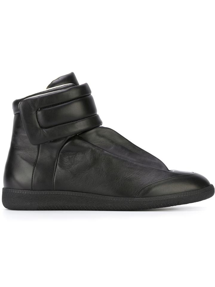 Maison Margiela Future Hi-top Sneakers, Men's, Size: 40, Black, Rubber/leather