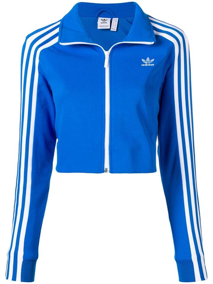 Adidas Cropped Track Jacket - Blue