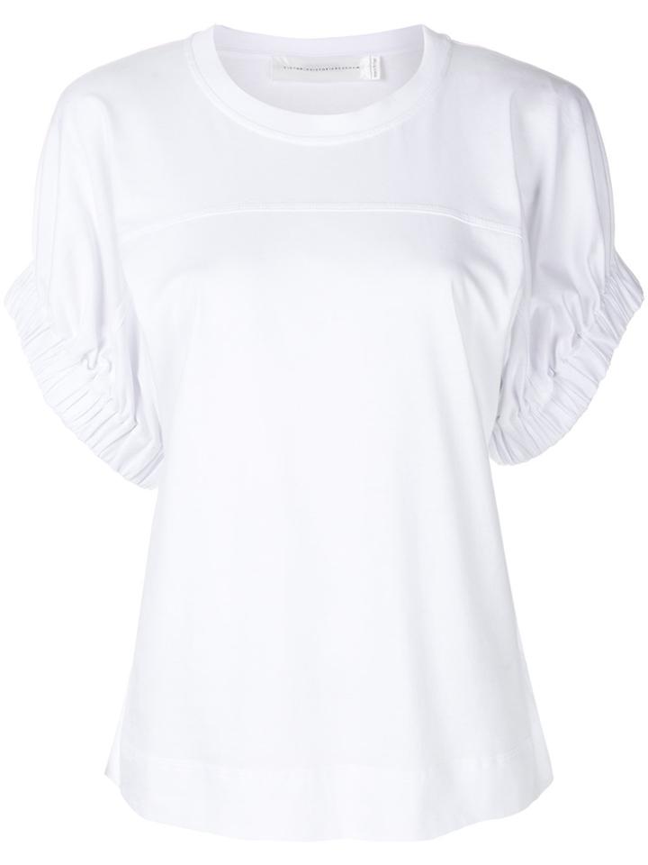 Victoria Victoria Beckham Elasticated Cuff Top - White