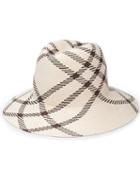 Inverni Checkered Hat - White