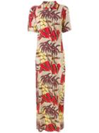 P.a.r.o.s.h. - Floral Print Shirt Dress - Women - Silk/spandex/elastane - S, Silk/spandex/elastane